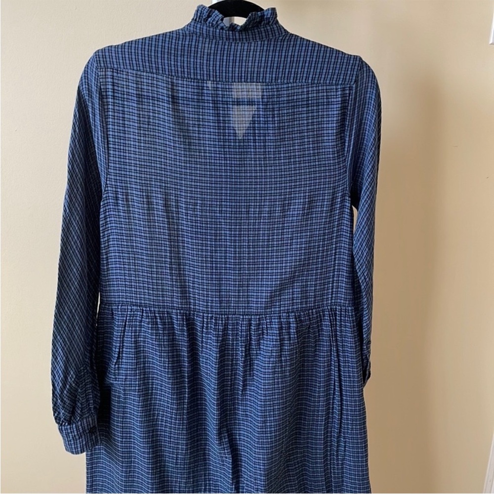 MASSCOB Betty blue plaid dress, size EU XS/ US 4 - Picture 10 of 16
